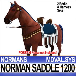 Saddle Medieval Norman Bridle Harness 1200