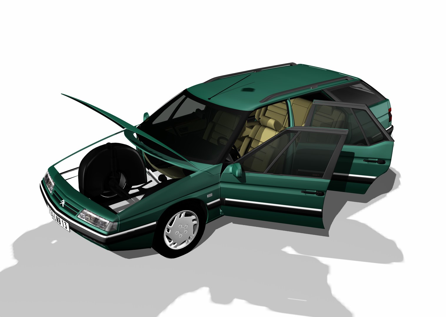 3D Model Citroen Xm Break - TurboSquid 1304011