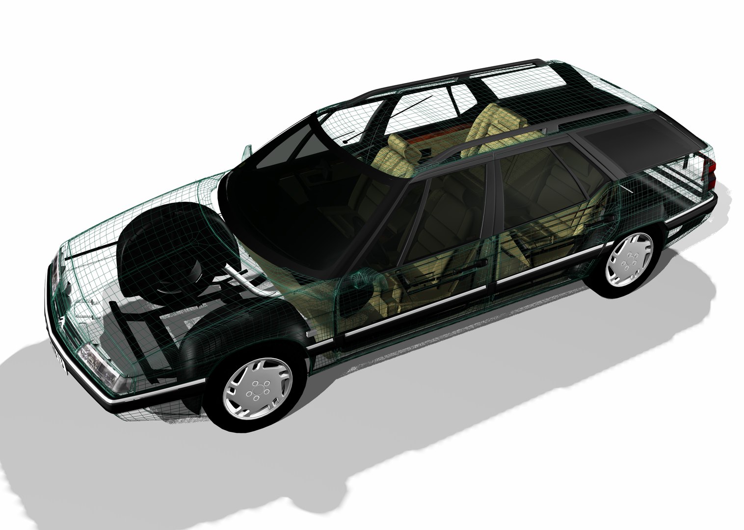 3D Model Citroen Xm Break - TurboSquid 1304011