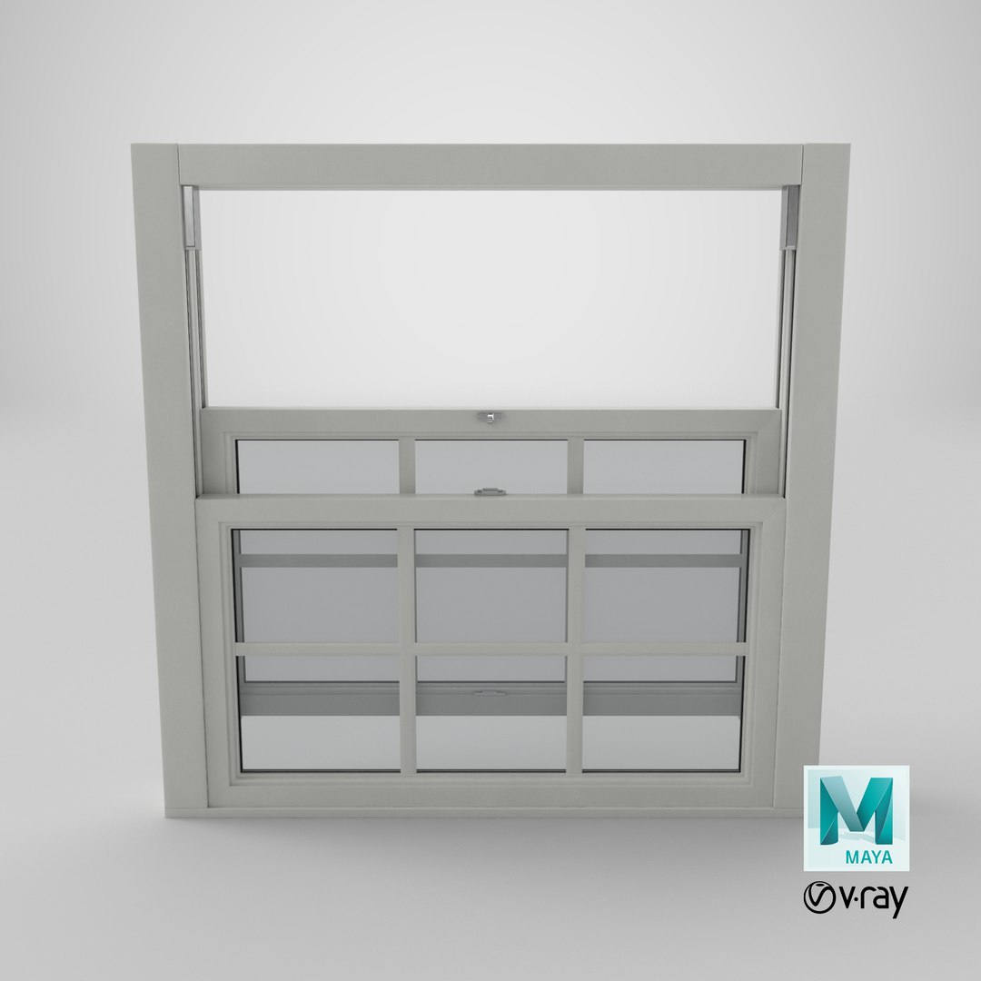 Standard-windows---window-3-open 3D Model - TurboSquid 1246369