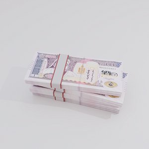 3D 5000 Mongolian Tugrik Currency