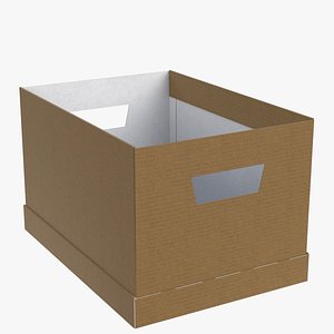 office cardboard box model