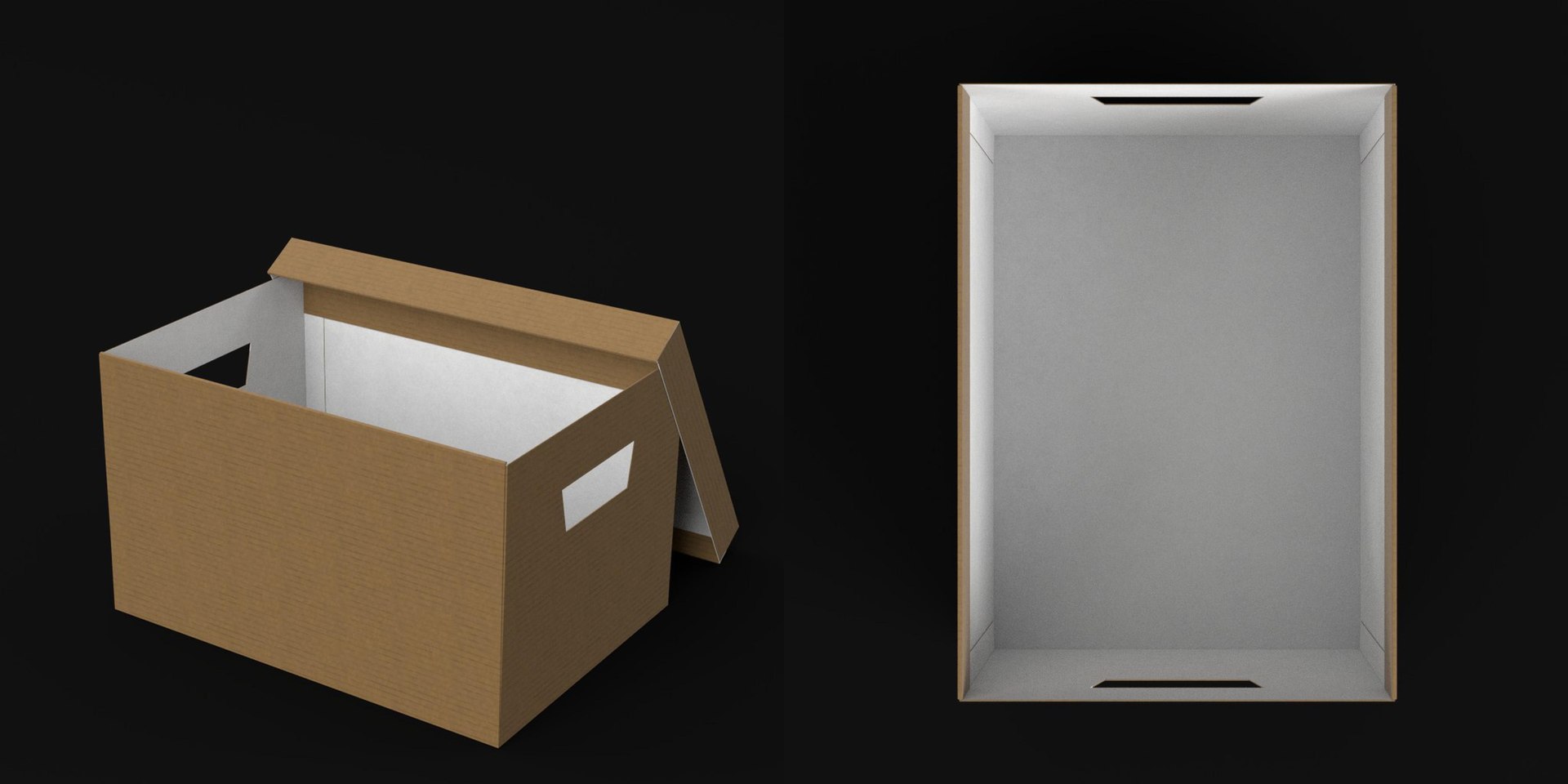 Office Cardboard Box Model TurboSquid 1605560