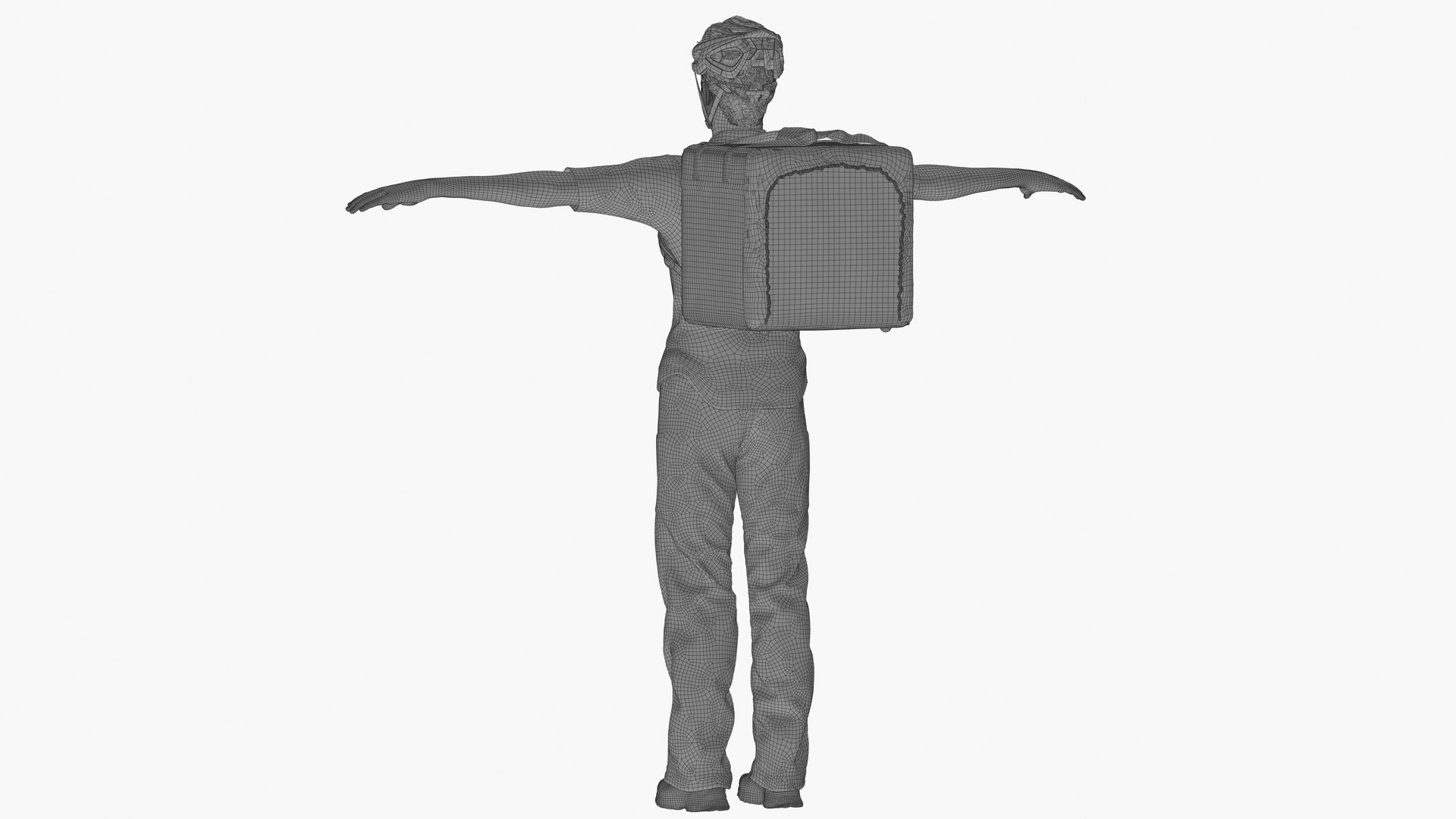Delivery Bicycle Rider 3D Model - TurboSquid 2039879