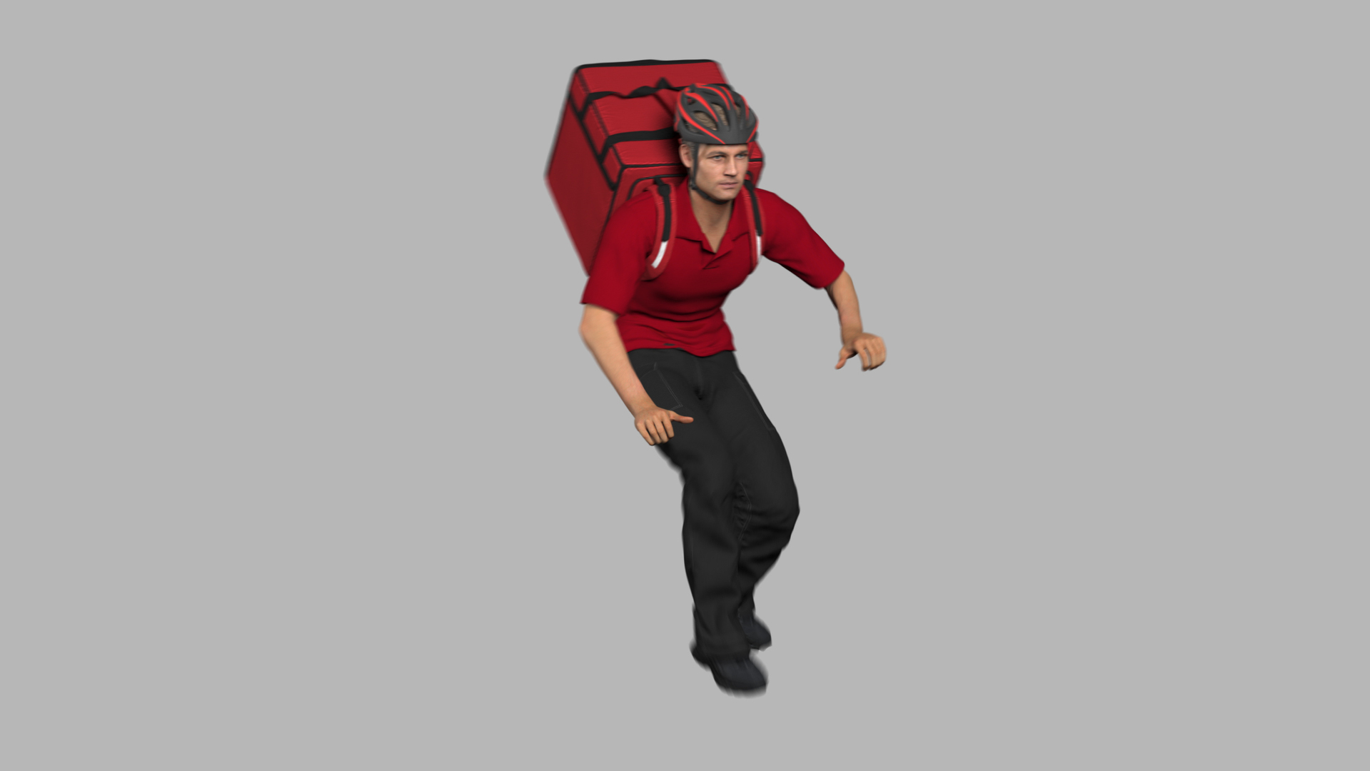 Delivery Bicycle Rider 3D Model - TurboSquid 2039879