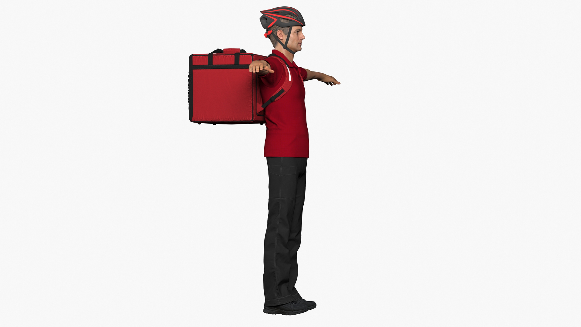 Delivery Bicycle Rider 3D Model - TurboSquid 2039879