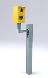 3ds max roadside speed camera