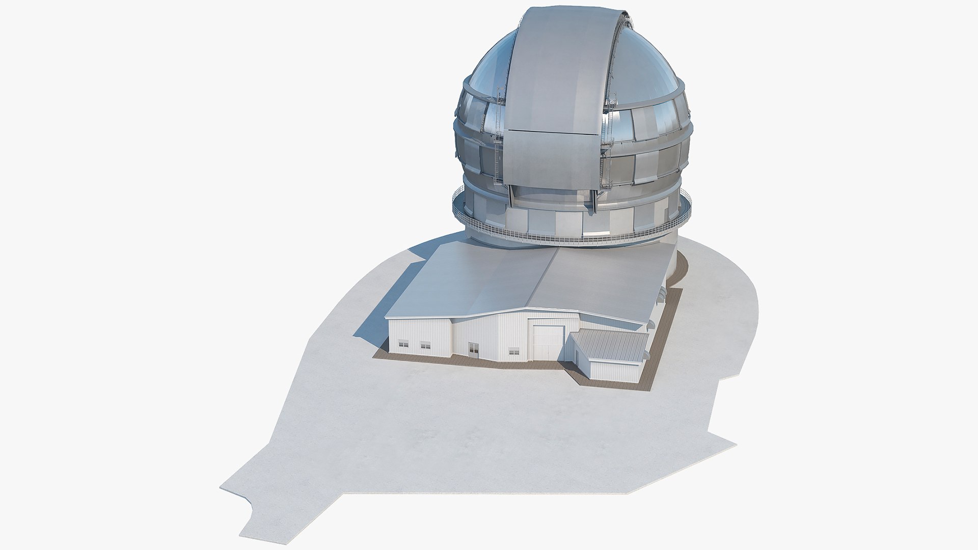 Gran TeCan Reflecting Telescope 3D model preview
