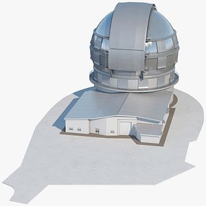 3D gran tecan reflecting telescope model