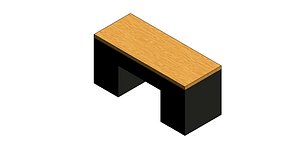 Office Desk Revit 2012 (materials and dimenions parameters)