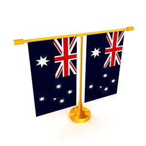 Flag of Australia 3D model