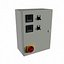 Caja de control de temperatura industrial con interruptores y PIDs