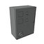 Caja de control de temperatura industrial con interruptores y PIDs