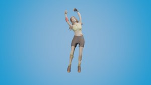 Dance Animation 3 with Female Character 3D