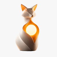Modern Abstract Fox LED Lamp