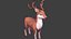 3D DeerAnimatedRigged