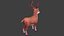 3D DeerAnimatedRigged