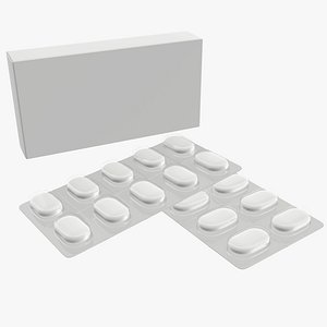 Modello 3D Scatola di pillole medicinali - TurboSquid 1966471