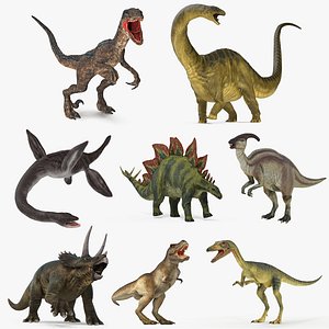 Dinosaurs Rigged Collection 3 for Cinema 4D