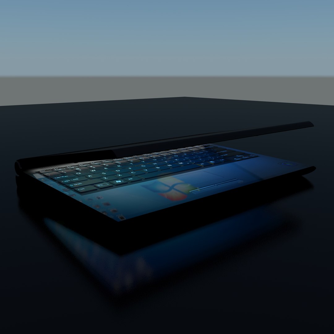 3d Laptop Computer Model