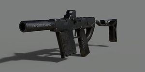submachine gun 3D