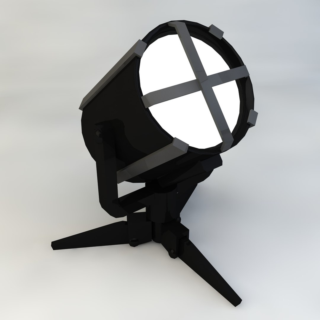 searchlight floodlight 3d max