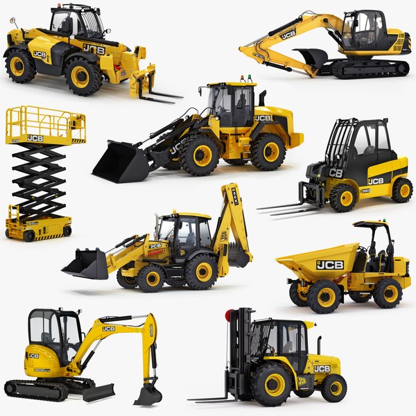 modelo 3d Colección de máquinas de construcción JCB v1 - TurboSquid 2030491