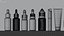 Cosmetic containers 3d models and mockup Collection 3