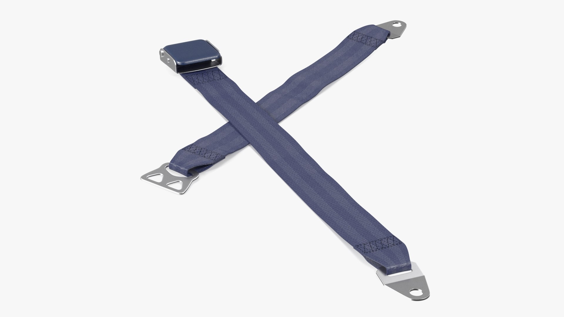 3D model Airline Seat Belt Extender Type B Blue TurboSquid 2163435