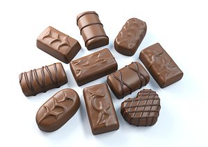 chocolate candies 3D model