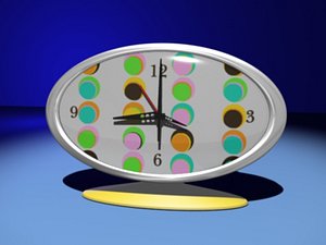 3dsmax retro alarm clock