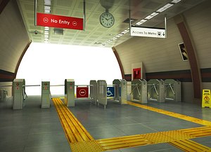 subway station 3D