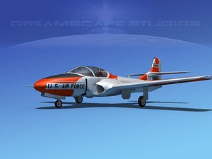 t-37 cessna tweet 3d model