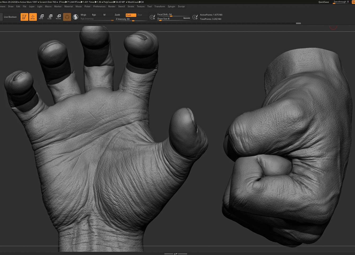 Male Hand Sculpt in 2 poses 3D model https://p.turbosquid.com/ts-thumb/cJ/GYmqXM/OB/untitled/jpg/1644625652/1920x1080/fit_q87/8da4382d00848728de67f13123b668b4cca6a8be/untitled.jpg