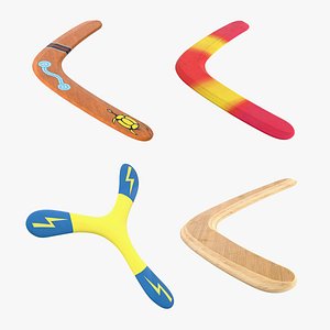 3D Boomerangs Collection model