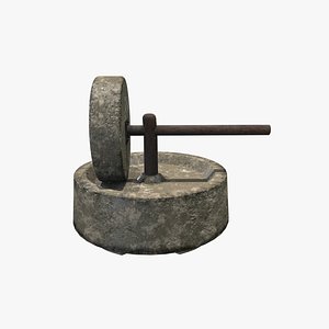 3D model Medieval Millstone
