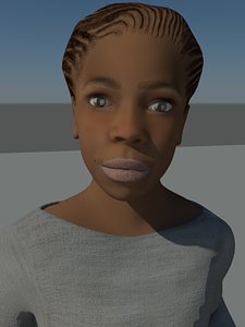 teenage human character 3d max