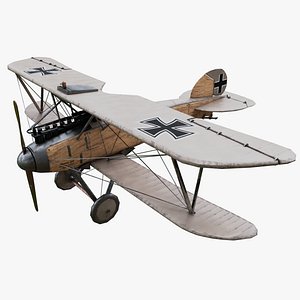 3D Albatros DIII WW1 Airplane model