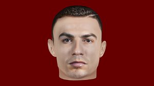 Cristiano Ronaldo Head - Low poly head for game Low-poly