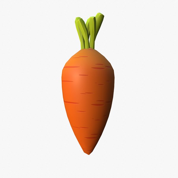 3D Cartoon Carrot