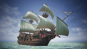 Roter Lowe Galleon
