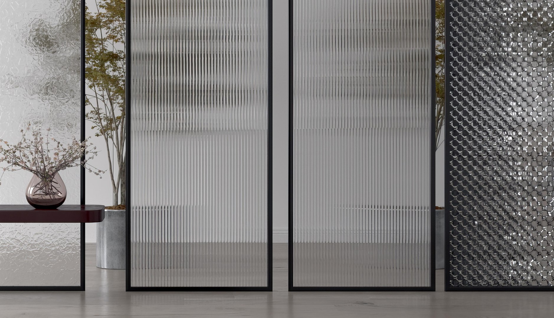 3D glass Modern partition - TurboSquid 2104091