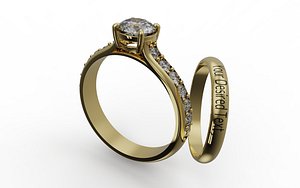 Couple Wedding Ring and Band
