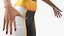 Light Skin Fitness Woman Rigged for Cinema 4D