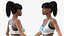 Light Skin Fitness Woman Rigged for Cinema 4D