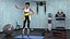 Light Skin Fitness Woman Rigged for Cinema 4D