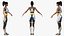 Light Skin Fitness Woman Rigged for Cinema 4D
