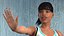 Light Skin Fitness Woman Rigged for Cinema 4D