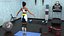 Light Skin Fitness Woman Rigged for Cinema 4D