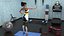 Light Skin Fitness Woman Rigged for Cinema 4D